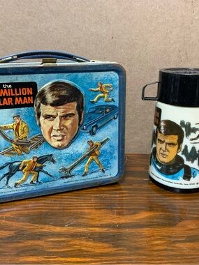 VINTAGE SIX MILLION DOLLAR MAN LUNCHBOX AND THERMOS